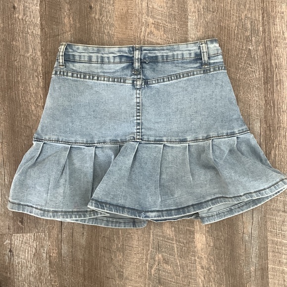 Denim Ruffle Skirt - Picture 5 of 5